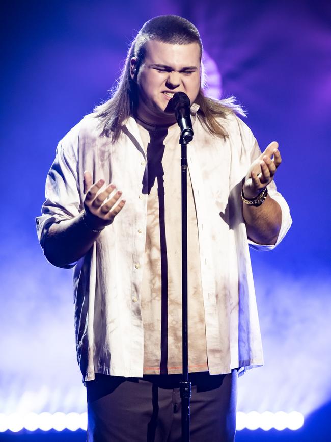 Ludewig starred on The Voice Australia in 2020. Pics: Supplied by Nine.