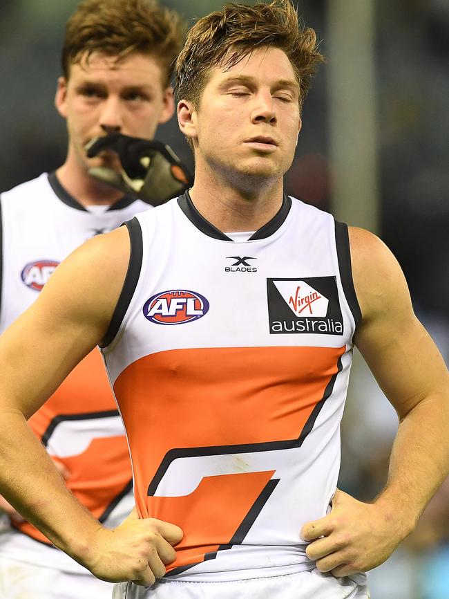 Toby Greene after GWS’s loss to Carlton.