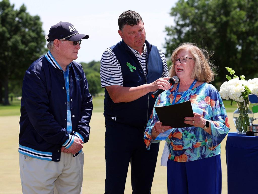 The parents of former player Grayson Murray speak after his passing. Picture: Getty