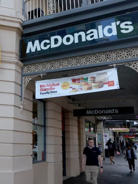 McDonald’s Hindley Street. Picture: Kelly Barnes