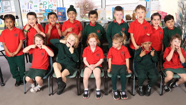 Lara Lake primary Class 1 PCB Back Row From Left: Chandana Muppala, TJ Archer, Rihaan Dhir, Agamveer Singh, Muhummad Malik, George King, Lachlan Phillips, Amelia Nedeski, Marwan Hassan, Serena Afzali Front Row From Left: Addison Hayes, Cuz Jones, Isla Brown, Amalie Scott, Brahmjot Singh, Chelsea Hardman Picture Mark Wilson