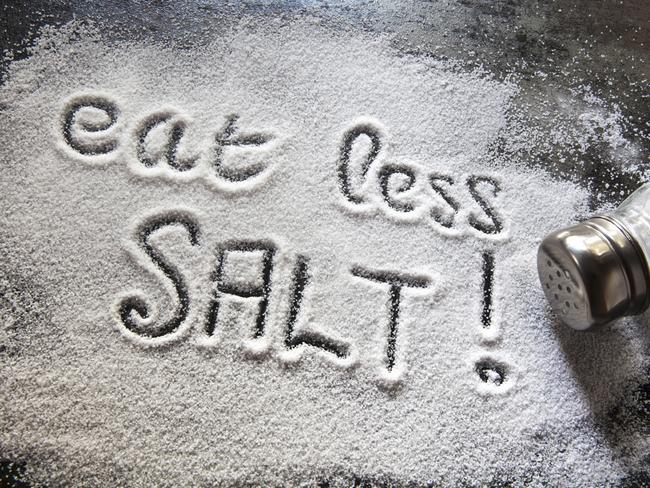 Message about excessive salt consumption.You Are What You Eat Poster Salt Att: Karina Grift