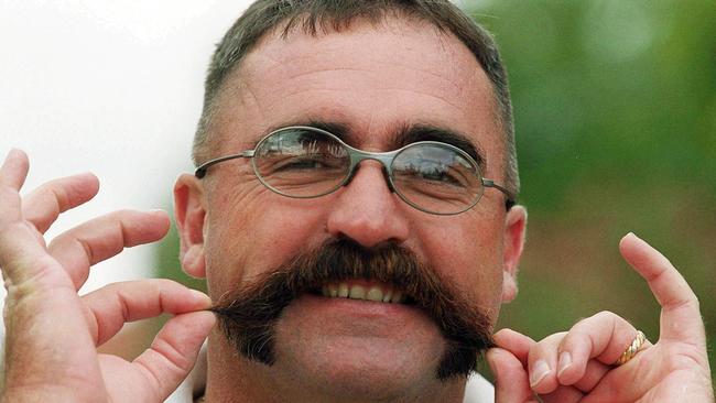 20/03/2000. Merv Hughes and his moustache.