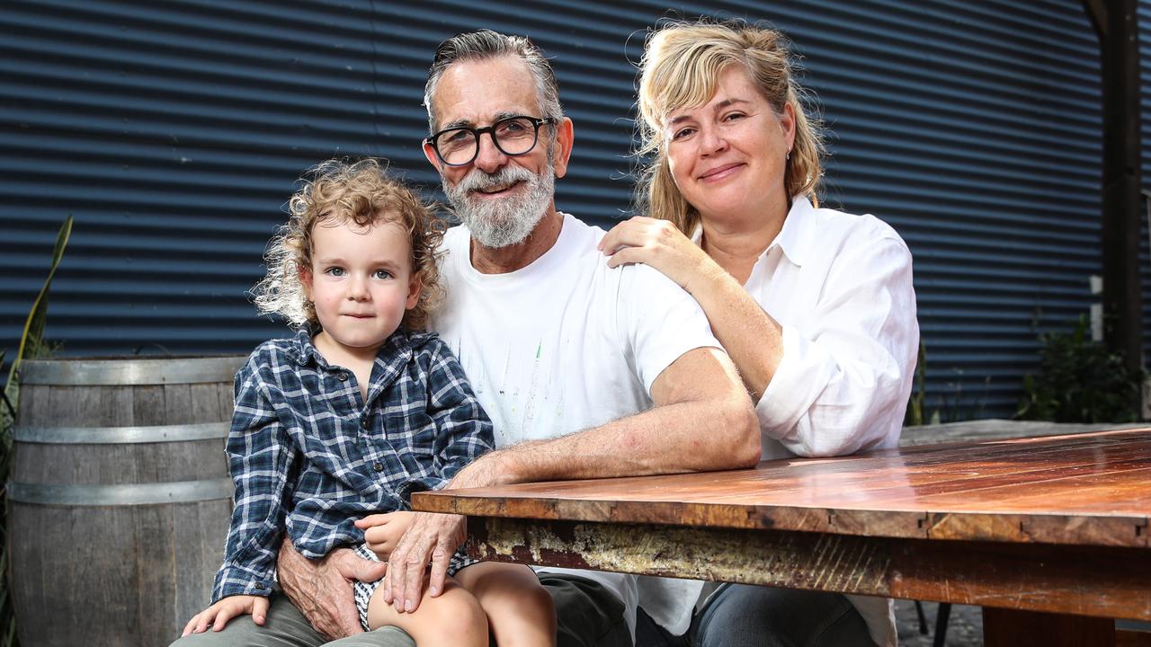 James Rennell with wife Kirstie and son James