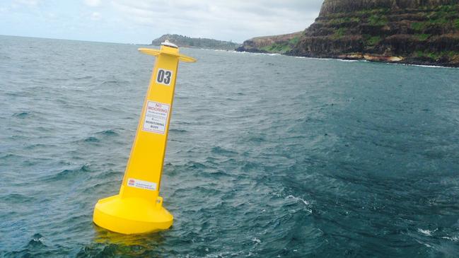 A shark listening station installed off the Lennox headland.