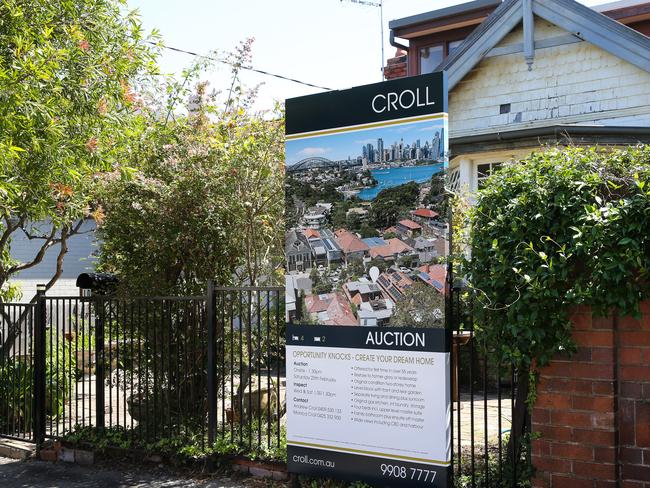 SYDNEY, AUSTRALIA - Newswire Photos: FEBRUARY 21 2023: A view of a property for sale in Waverton on the Northern suburbs of Sydney as Mortgage holders will soon be forking out a record high on repayments as the Reserve Bank of Australia all but locked in another interest rate rise for March. . Picture: NCA Newswire Gaye Gerard