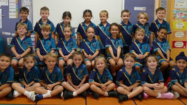 My First Year: Mother of Good Counsel Primary School, Innisfail: Prep H.From back row to front: Darius, Leo, Evelyn, Asees, Logan, Austin, Lionel, Ethan, Noah, Jaxon, Sienna, Frankie, Miley, Harry, Japjit, Obi, Mazikeen, Bailey, Ebony, Tessa, Maxwell, Meika, Gurman