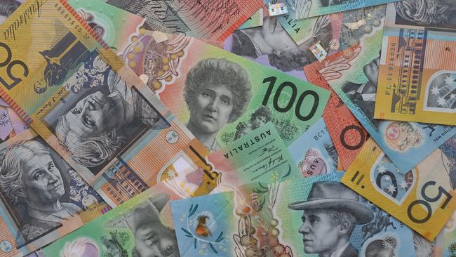 AUSTRALIA - NewsWire Photos - General view editorial generic stock photo of Australian cash money currency. Picture: NCA NewsWire / Nicholas Eagar