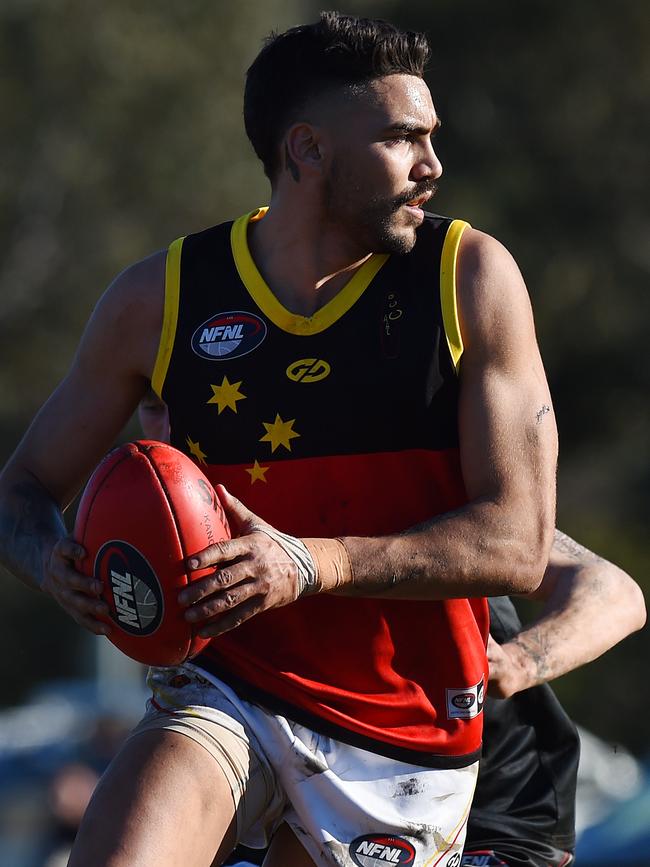 Ethan Penrith in action for Fitzroy Stars. Picture: Josie Hayden