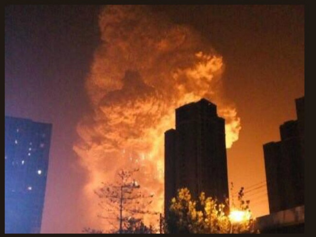 Fire sex in Tianjin at Tianjin Explosion