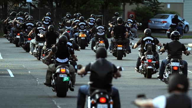 A specialist police task force are stemming the tide of bikie violence in Melbourne. Picture: Joe Castro