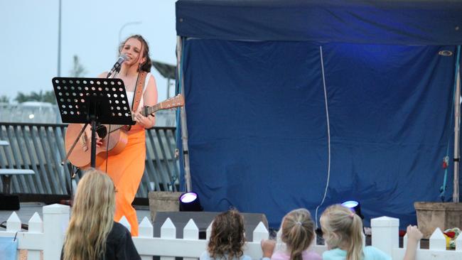 Mackay singer Tiffany Grace at the New Year's Eve River Party held at Bluewater Quay on Saturday, December 31, 2022. Picture: Andrew Kacimaiwai