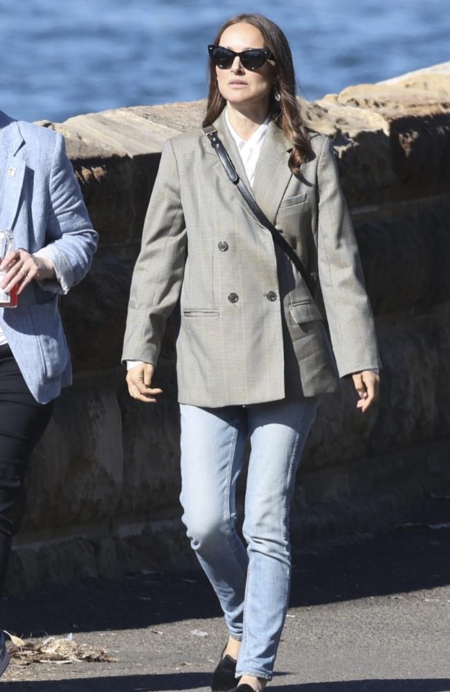 Oscar winning actress Natalie Portman was spotted in Sydney on Friday. Picture: MEDIA-MODE.COM