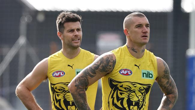 Trent Cotchin (left) and Dustin Martin eventually became close friends. Photo by Michael Klein