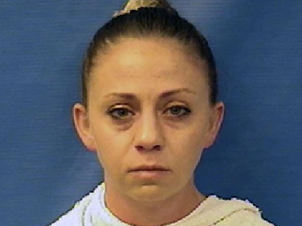 Dallas Police officer Amber Guyger was sentenced to 10 years prison for murdering the neighbour she shot after she entered the wrong apartment. Picture: Kaufman County Jail