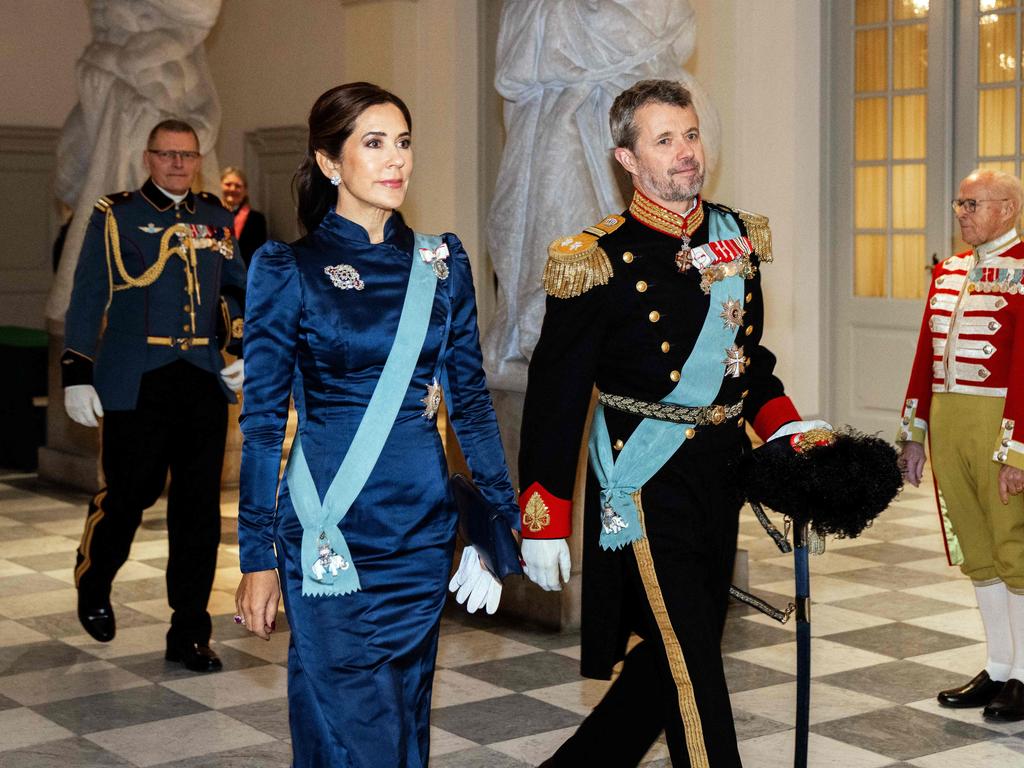 Local media reported that Princess Mary ‘did not bring her smile’ to the event. Picture: AFP