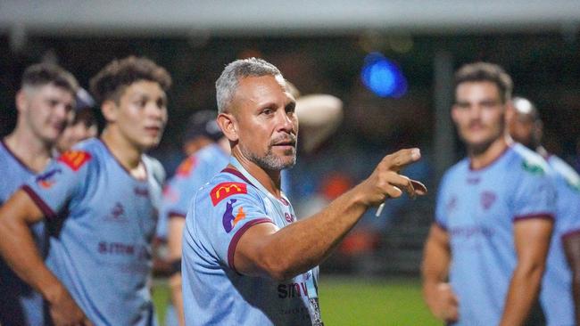 CQ Capras' head coach Lionel Harbin. Photo: Luke Fletcher