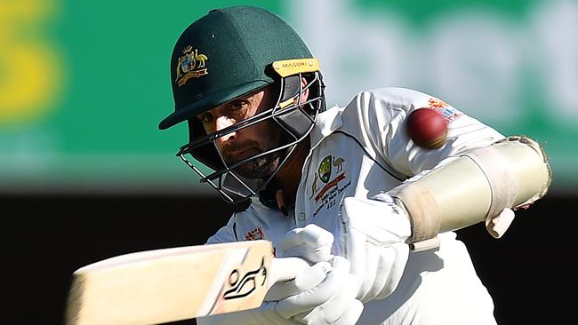 Australia's batsman Nathan Lyon looking as confident as ever. Picture: AAP