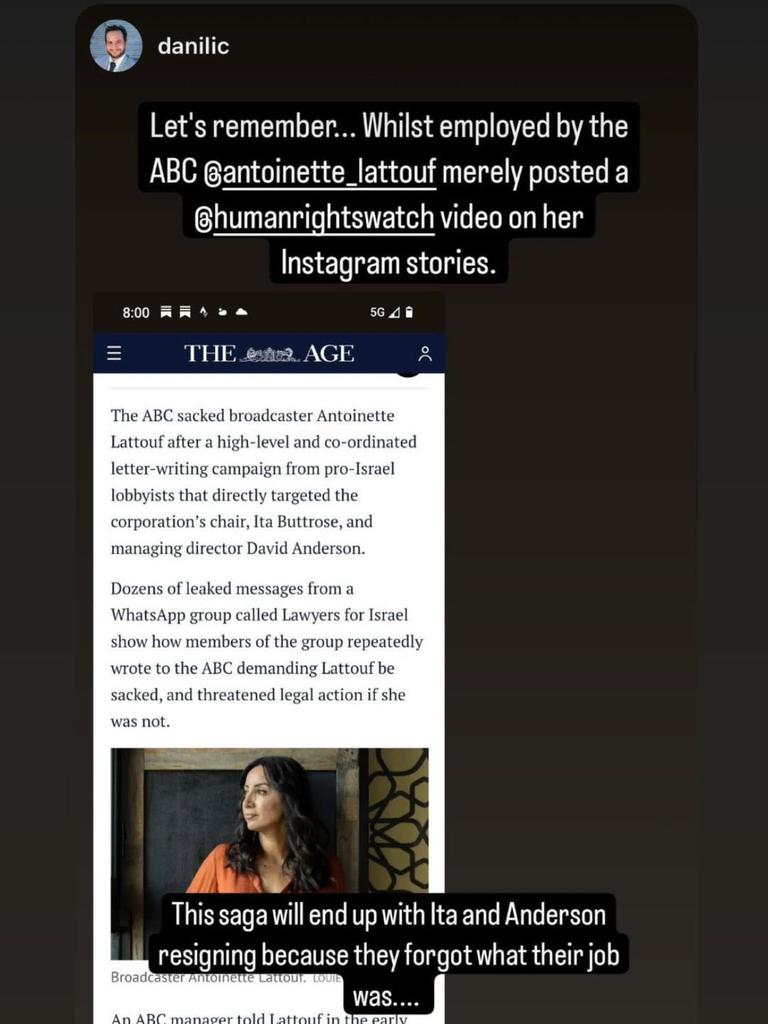 Journalist Antoinette Lattouf Deletes Post Attacking Abc Bosses The Australian