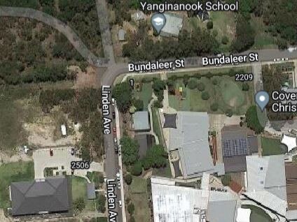 A map showing the location of the existing 33-room boarding house (bottom left corner) at Lot 2506 Bundaleer St, Belrose. Picture: Google Maps