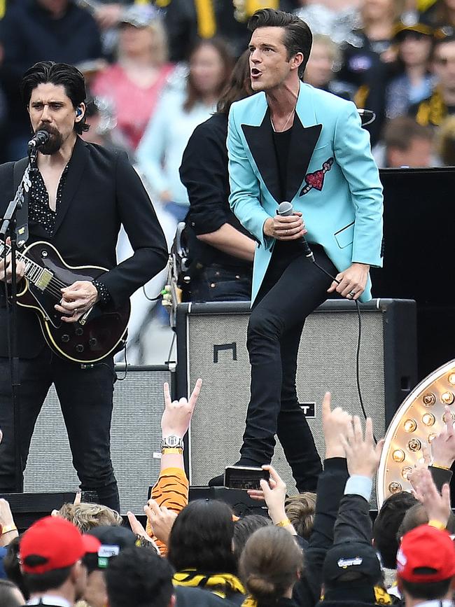 The Killers were a hit at the 2017 Grand Final.