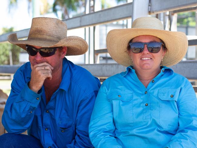 Nicole and Thomas Gould exhibited cattle at the 2023 Murgon Show.