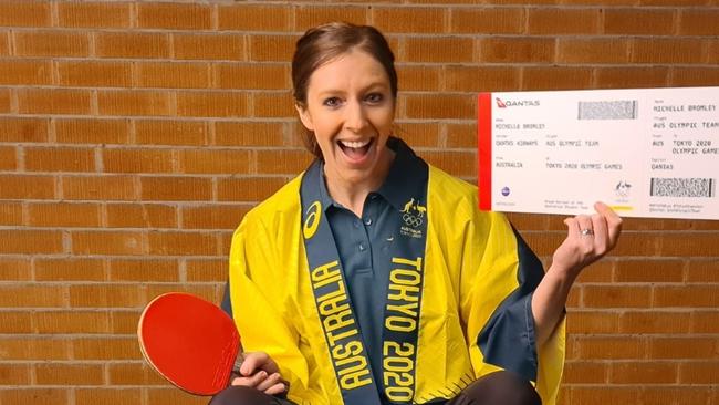 Table tennis player Michelle Bromley is heading to her first Olympic Games. Pic: Supplied.