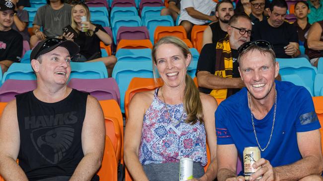 Fans at the Gold Coast Suns v Hawthorn AFL match at TIO Stadium. Picture: Pema Tamang Pakhrin