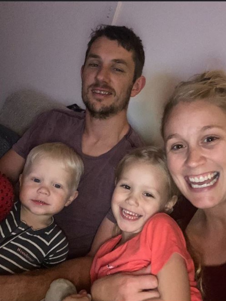 Lauren will have to leave her kids back home when she goes to Mexico in March. Picture: Supplied