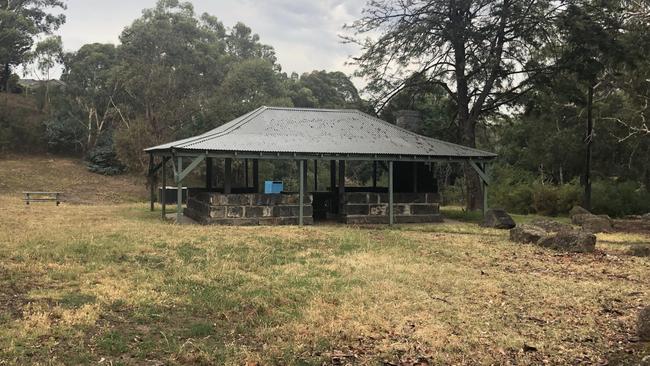 The park on St Helena Rd in Greensborough where Codey Hermann was arrested by police. 