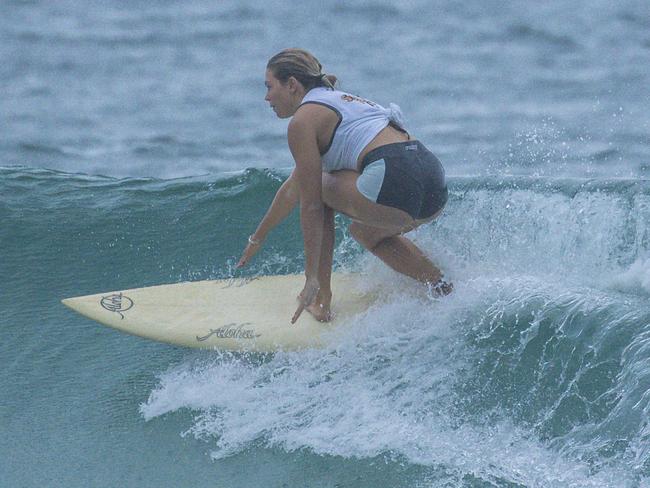 Early Saturday heats of The Burleigh Heads Boardriders Single Fin Festival. Picture: Glenn Campbell