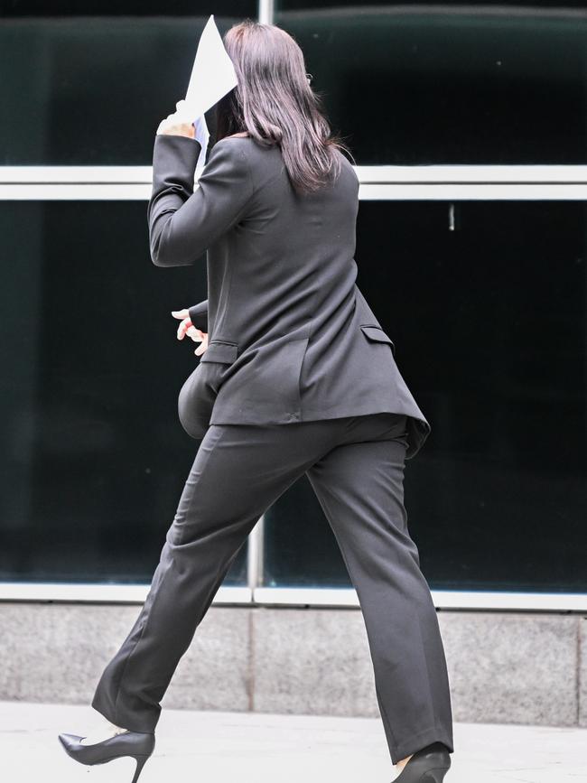 Ms Edwards was committed to stand trial on two charges of grooming following a committal hearing at Brisbane Magistrates Court in 2024. Picture: NewsWire