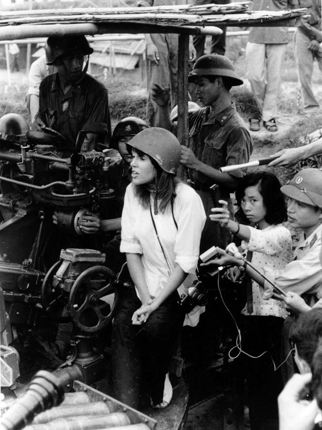 Jane Fonda who earned the nickname Hanoi Jane after visiting that country during the Vietnam War in 1972.