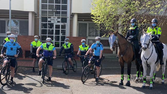 Police from North West Metro Region and Crime Command have been involved in the joint operation in the Collingwood area. Source: Victoria Police