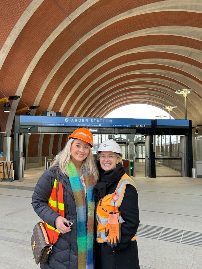 Director of Commercial Development and Services at Cross Yarra Aoife Kealy at the Arden Station site.