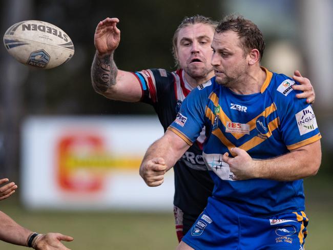 Chris Williamson strapped on the boots for City in round five. Picture by Julian Andrews