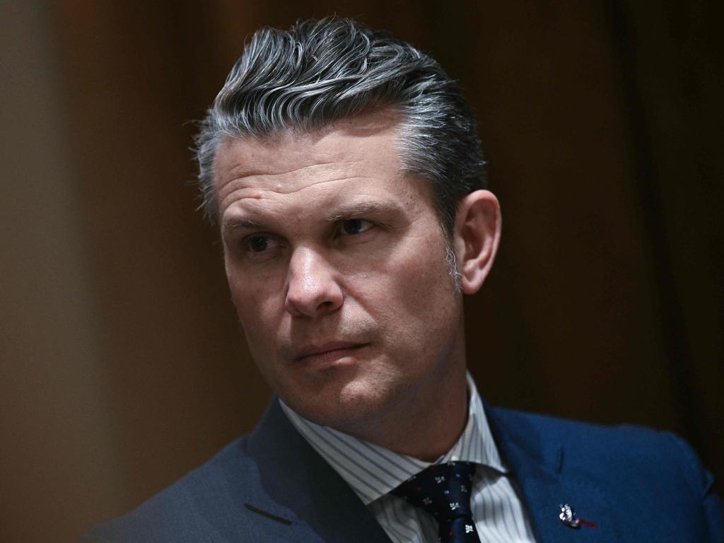 US Defence Secretary Pete Hegseth shared information on forthcoming US air strikes on Yemen in a private Signal chat group that included his wife, brother and personal lawyer, according to new reports. Picture: Brendan Smialowski/AFP