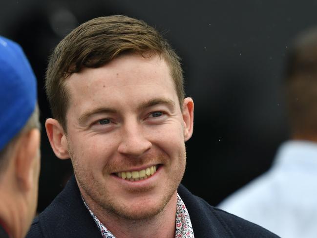 Trainer Ben Currie is seen during the QTIS Jewel Raceday at Aquis Park on the Gold Coast, Saturday, March 16, 2019. (AAP Image/Darren England)