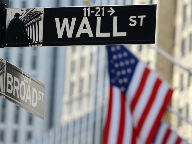 Wall Street sign, downtown Manhattan, New York City