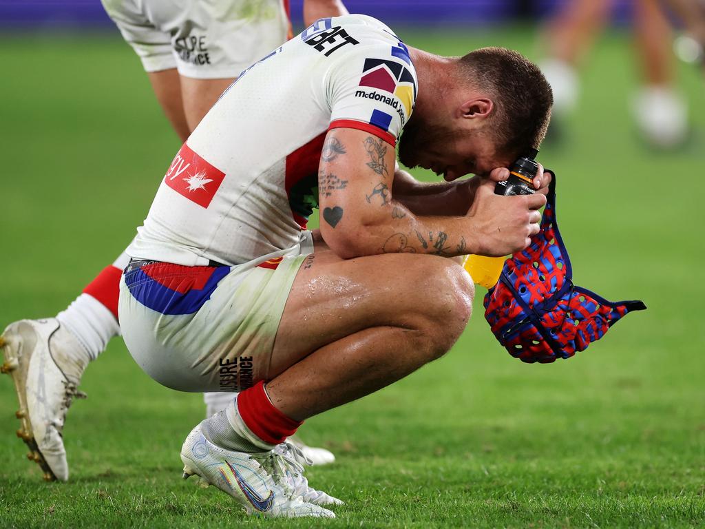 Kalyn Ponga missed 10 tackles against the Eels. Picture: Mark Kolbe/Getty