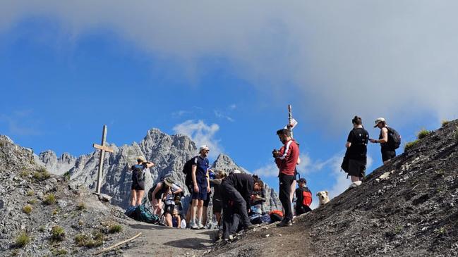 The section of the Valbona-Theth hike where Mr Twiss parted ways from the group of travellers. Picture: Supplied