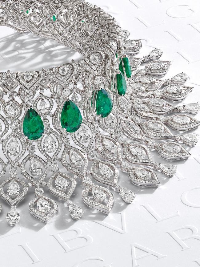 Bulgari's versatile Emerald Glory necklace