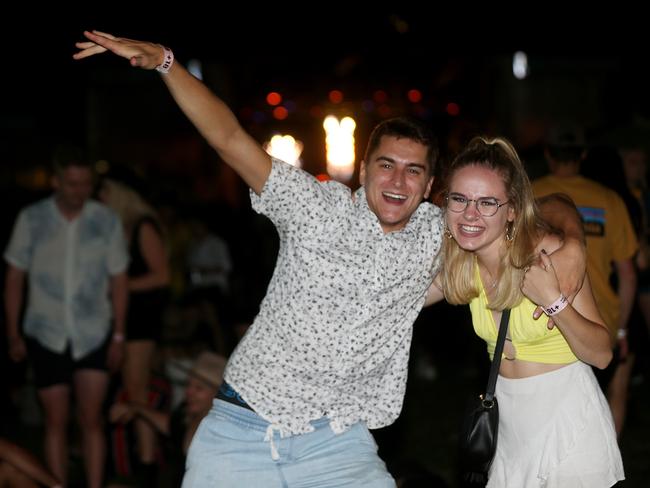 The Grass Is Greener music festival at the Cairns Showgrounds. Andy Klink and Ava Boychuk. PICTURE: STEWART MCLEAN