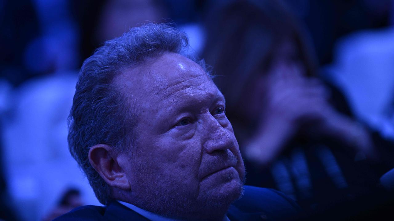 Australian mining businessman Andrew Forrest looks on as US President Joe Biden delivers remarks during the APEC summit. Picture: AFP