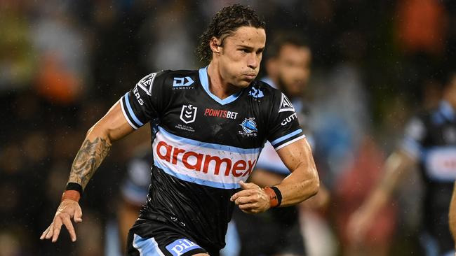 Nicho Hynes has been a driving force behind the Sharks’ rise this season. Picture: NRL Images