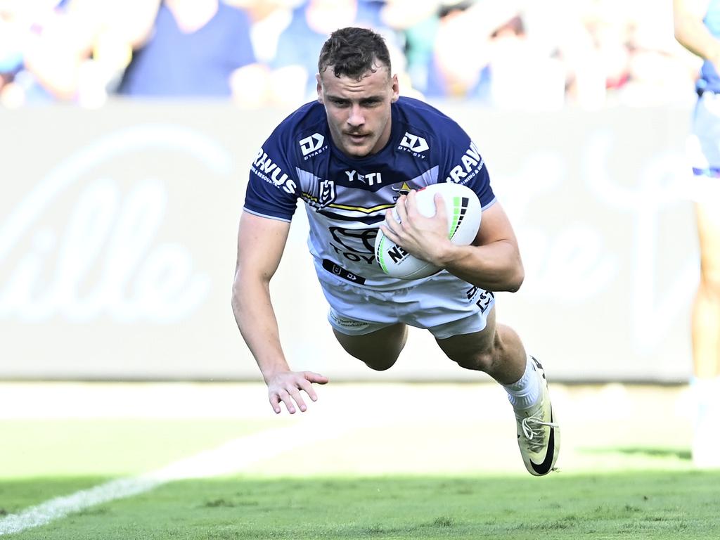 Zac Laybutt of the Cowboys. Picture: Ian Hitchcock/Getty Images