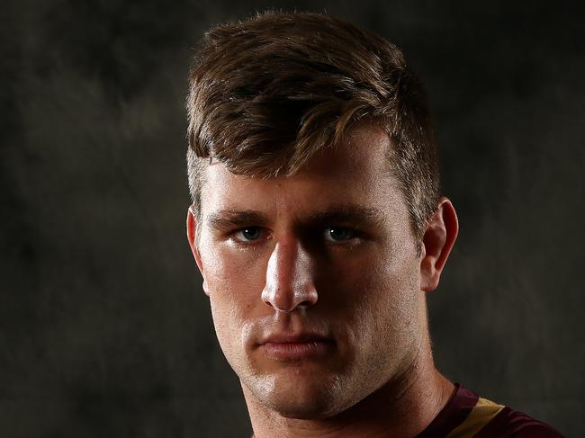 Debutante Jai Arrow joins the camp fir the Queensland Origin Team at Rydges, Southbank. Pics Adam Head