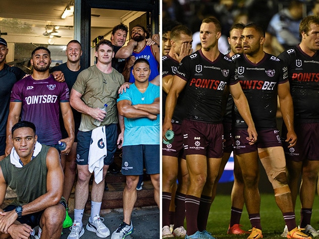 The Manly Sea Eagles team.