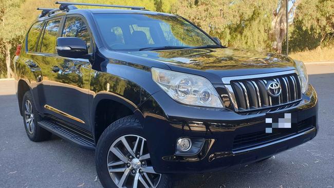 The Toyota Prado that was purchased, then had its odometer wound back and was on-sold, by Mohammad Aref Ghaffari. Source:, Attorney-General's Department