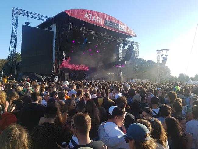 Crowds at the Listen Out festival, Centennial Park. Picture: Damian Shaw